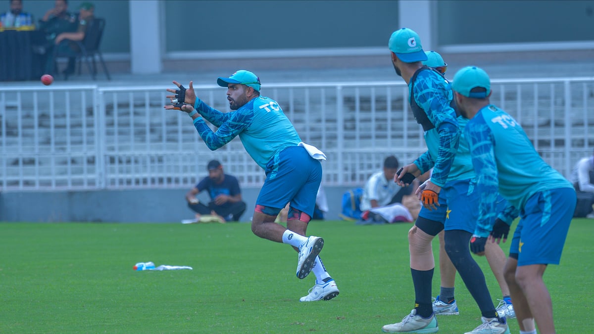 Photo: X | Pakistan Cricket : Pakistan national cricket team players during the practice session for Bangladesh Test.